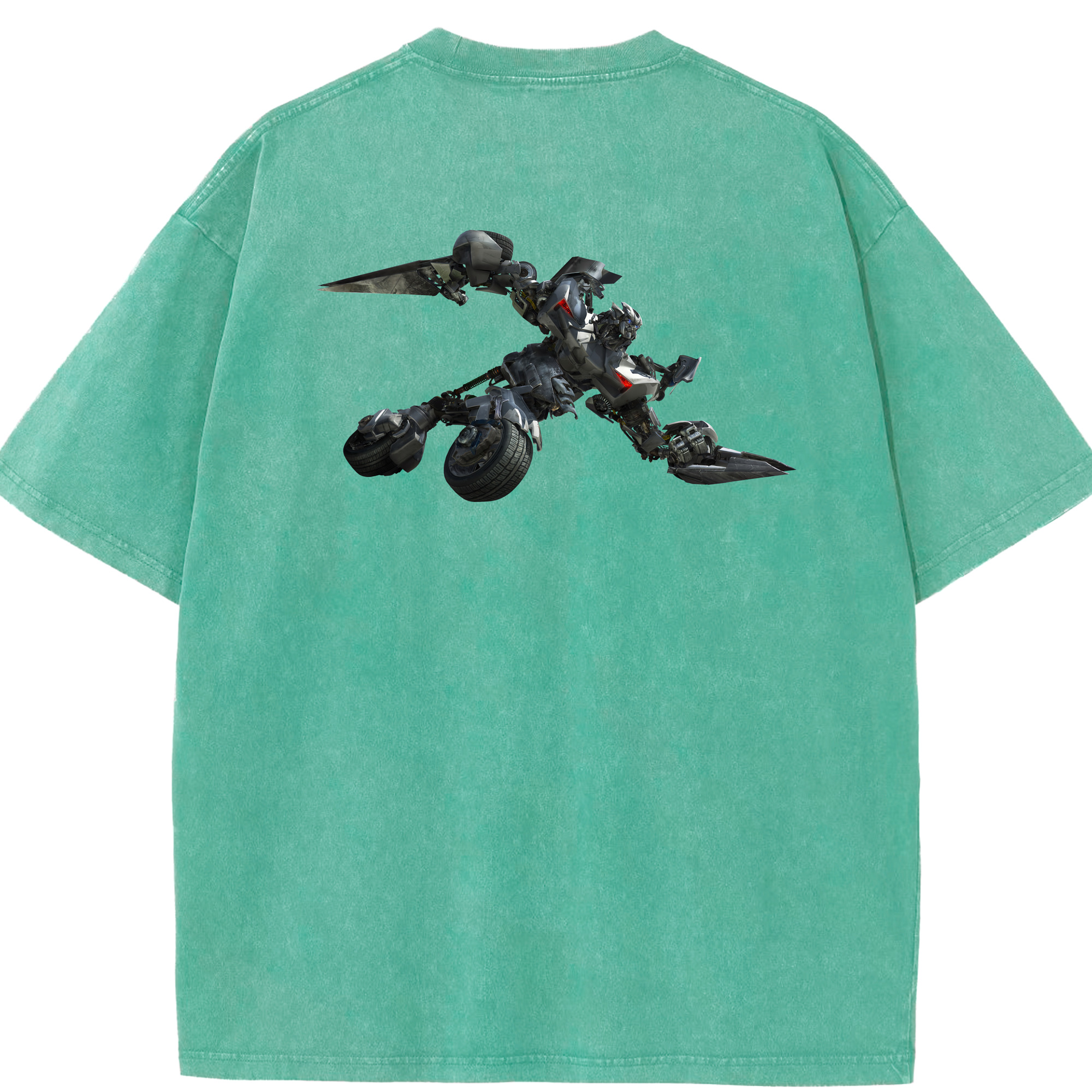 （画像用） Transformers トランスフォーマー 綿100% ヴィンテージ風 半袖Tシャツ（背面プリント）